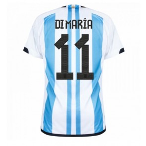 Maillot de foot Argentine Angel Di Maria #11 Domicile Monde 2022 Manches Courte